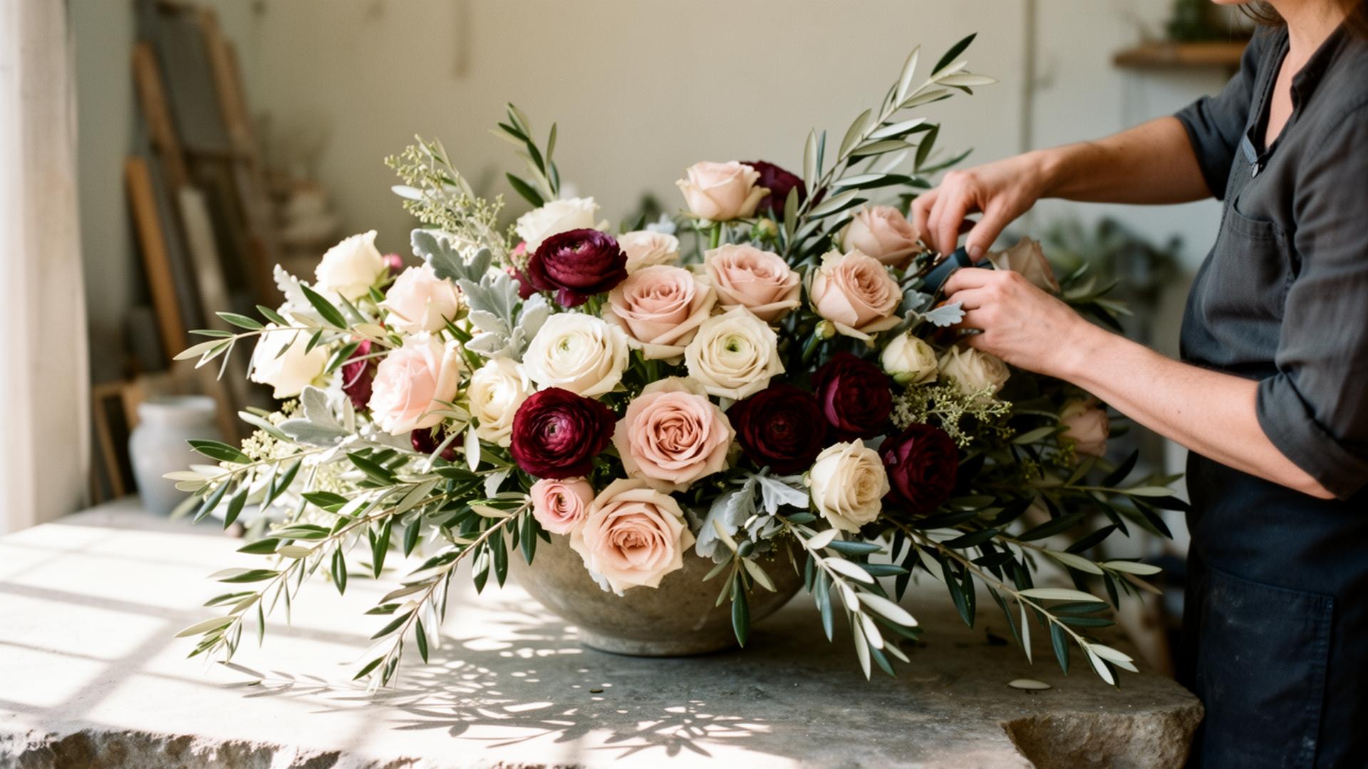 Bespoke floral arrangement by EV Floral Design